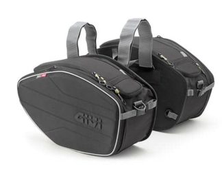 GIVI Easybag Expandable Saddlebags for Motorcycles – 60L Total Capacity